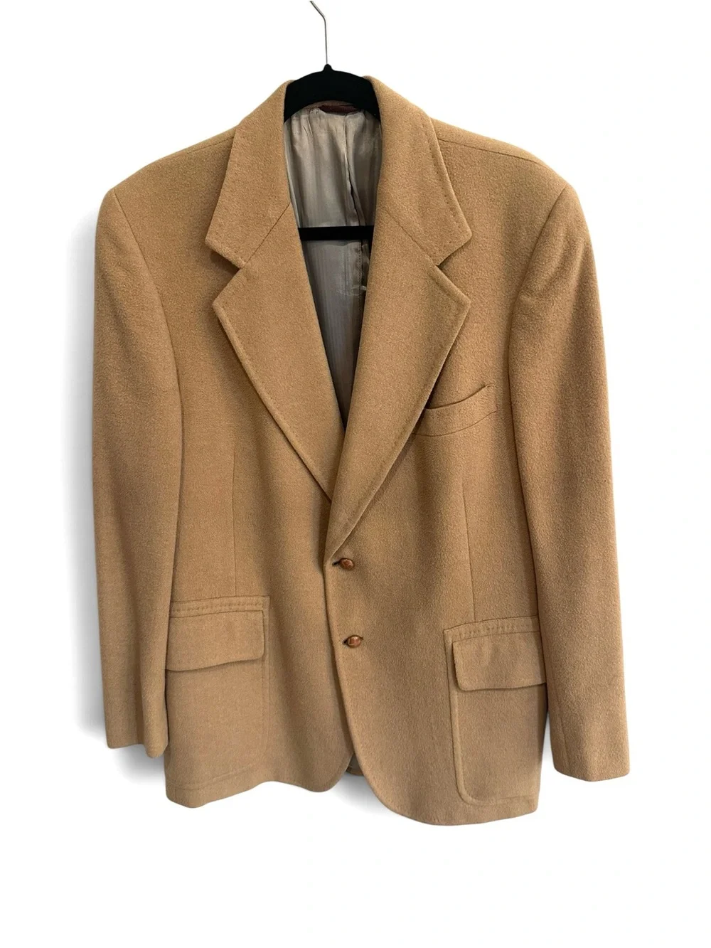 Vintage Hart Schaffner & Marx Men’s Camel Tan Wool Blazer Union Made 42R(approx)
